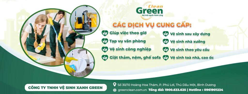 Green Clean - Dịch vụ vệ sinh chuyên nghiệp tại Bình Phước